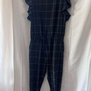 Albion Black and White Modern Jumpsuit
